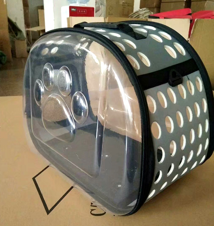 Transparent Cat Bag Cross-Border Supply Foldable Pet Backpack Dog Supplies Outing Carry Bag Pet Bag Factory