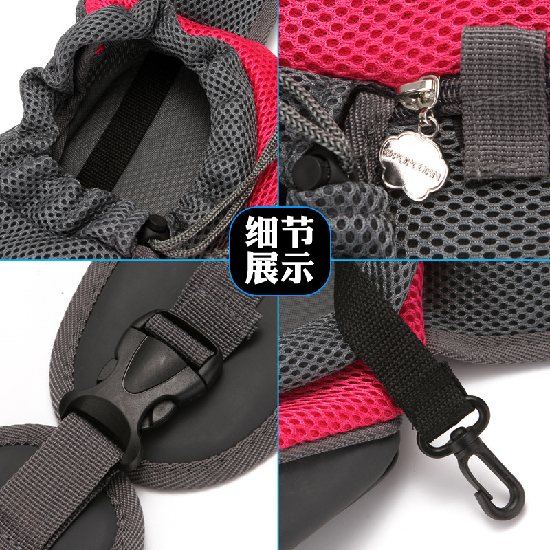 Pet Bag Dogs and Cats Travel Portable Crossbody Shoulder Bag Breathable Mesh Pet Backpack Pet Supplies Direct Sales