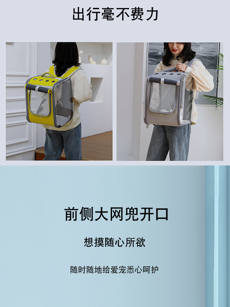 Cat Bag Outdoor Portable Cat Backpack Space Capsule CAT School Bag Cat Cage Walking Cat Bag Cat Diaper Bag Pet Backpack