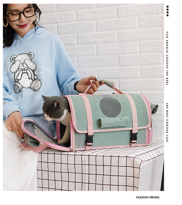 Amazon New Pet Backpack Cat Supplies Handbag Cat Bag Portable Breathable Backpack