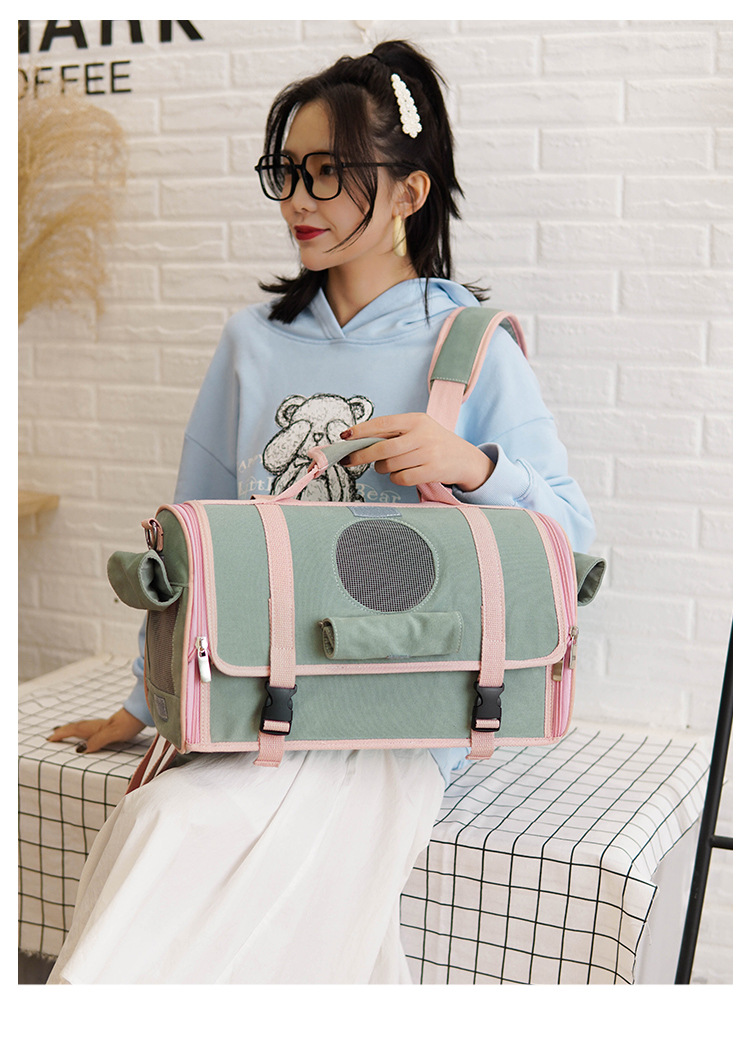Amazon New Pet Backpack Cat Supplies Handbag Cat Bag Portable Breathable Backpack