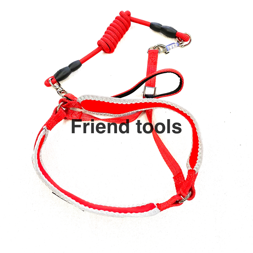 Pet Chain Anti-Pinching Wool Cotton Chest Back Hand Holding Rope 5 Colors Mixed