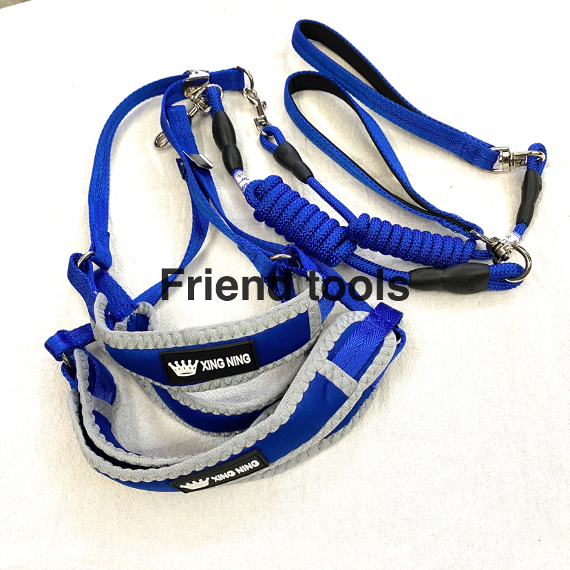Pet Chain Anti-Pinching Wool Cotton Chest Back Hand Holding Rope 5 Colors Mixed