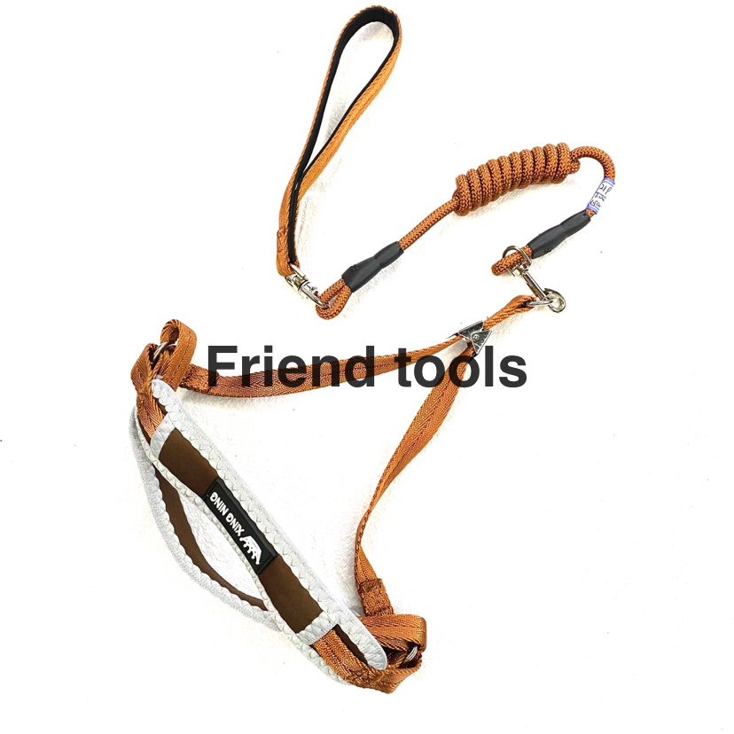 Pet Chain Anti-Pinching Wool Cotton Chest Back Hand Holding Rope 5 Colors Mixed