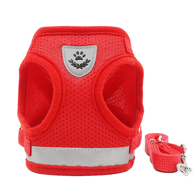 Cross-Border Dog Traction Suit Cat Pulling Rope Reflective Chest and Back Clothing Dog Harness Small and Medium-Sized Pet Supplies Wholesale