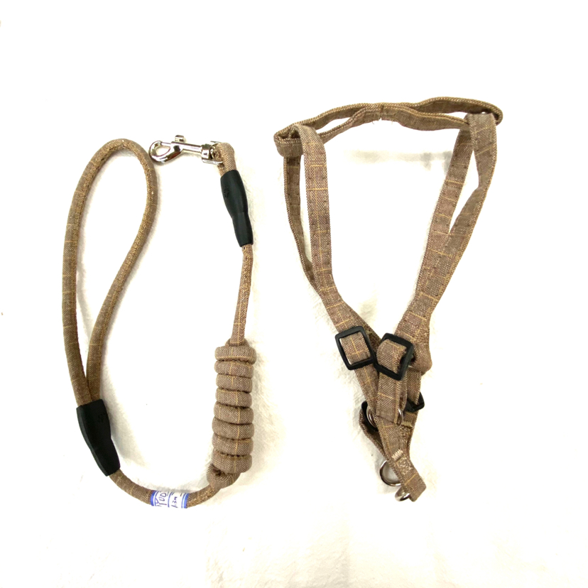 Pet Chain Plaid Cotton round Rope Chest Back Hand Holding Rope Pet Chain Plaid Cotton round Rope Chest Back Hand Holding Rope