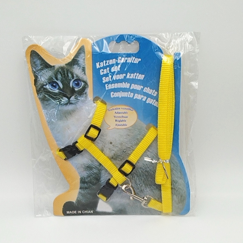 Cat Pulling Rope Walking Cat Rope Tie Cat Rope Slip Cat Rope Son Pet Harness Out Traction Chest Back Suit Cartoon