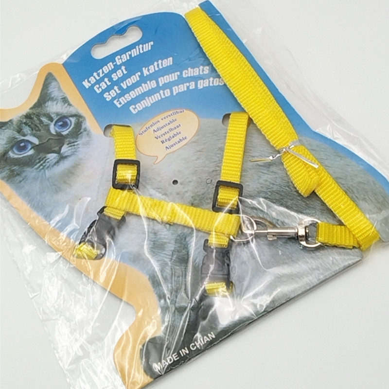 Cat Pulling Rope Walking Cat Rope Tie Cat Rope Slip Cat Rope Son Pet Harness Out Traction Chest Back Suit Cartoon