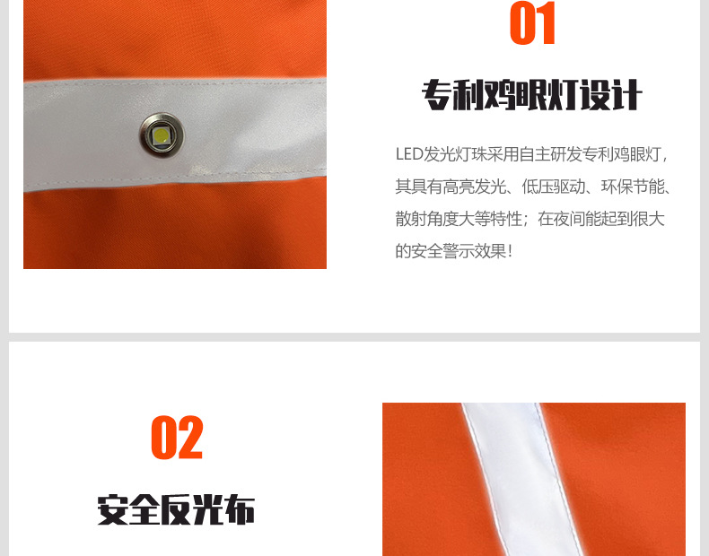 Factory Direct Sales Led Orange Luminous Pet Vest USB Rechargeable Reflective Dog Clothes Waterproof Chest Back Pet Supplies Factory Direct Sales Led Orange Luminous Pet Vest USB Rechargeable Reflective Dog Clothes Waterproof Chest Back Pet Supplies