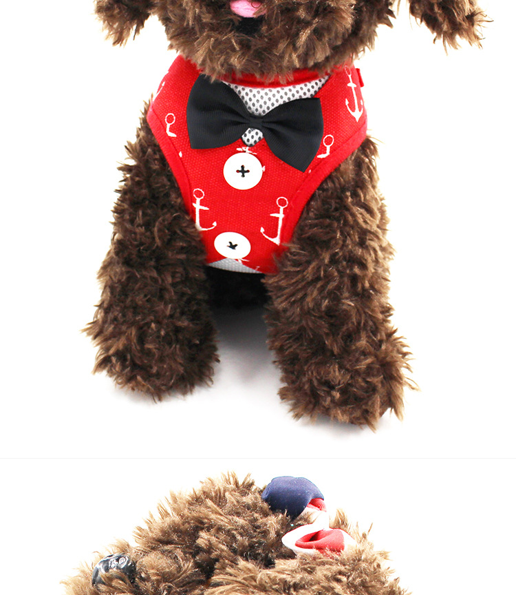 New Dog Hand Holding Rope Pet Bow Dress Mesh Chest Back Suit Bichon Dog Vest Supplies New Dog Hand Holding Rope Pet Bow Dress Mesh Chest Back Suit Bichon Dog Vest Supplies