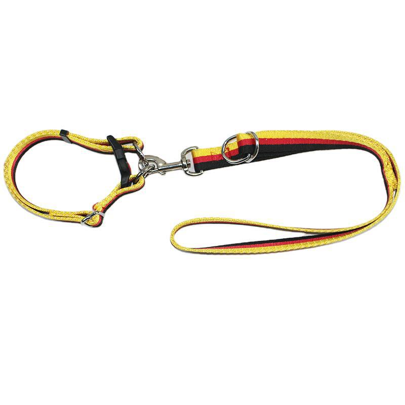 Net Red Medium Large Dog Dog Training Chest Strap Malinois Training Hand Holding Rope Pet&#039;s Chest-Back Metal Large Collar