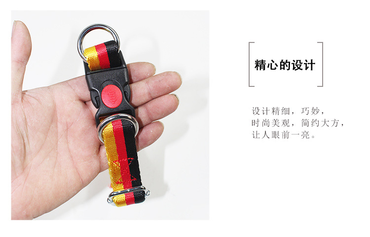 Net Red Medium Large Dog Dog Training Chest Strap Malinois Training Hand Holding Rope Pet's Chest-Back Metal Large Collar