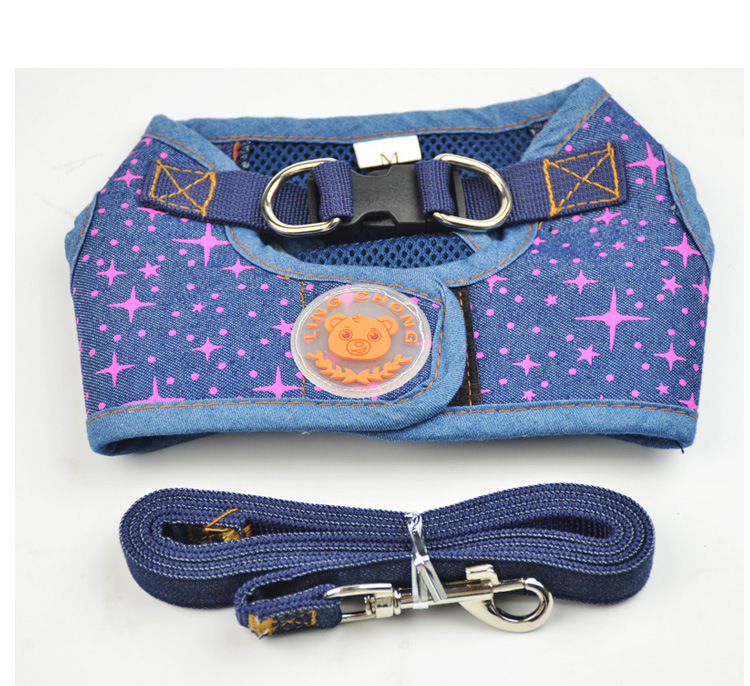 Upgraded Pet Vest Cowboy Chest Back Dog Cowboy Hand Holding Rope Cat Leash Set for Cats and Dogs Upgraded Pet Vest Cowboy Chest Back Dog Cowboy Hand Holding Rope Cat Leash Set for Cats and Dogs