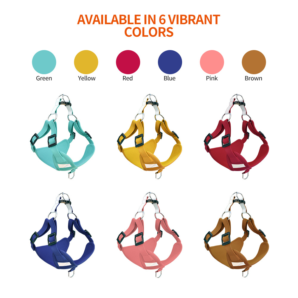 Cross-Border Pet Supplies Dog Vest-Style Traction Rope Chest Back Set Reflective Dog Rope Suede Cat Chest Back
