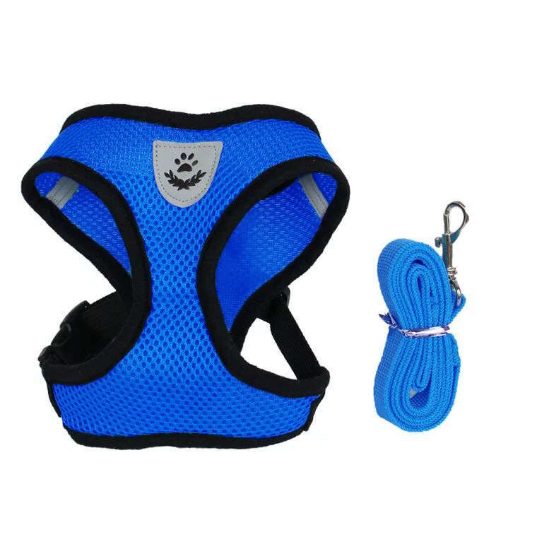Pet Harness Dogs and Cats Mesh Chest and Back Dog Leash Cat Pulling Rope I-Shaped Vest for Leash Set Pet Harness Dogs and Cats Mesh Chest and Back Dog Leash Cat Pulling Rope I-Shaped Vest for Leash Set