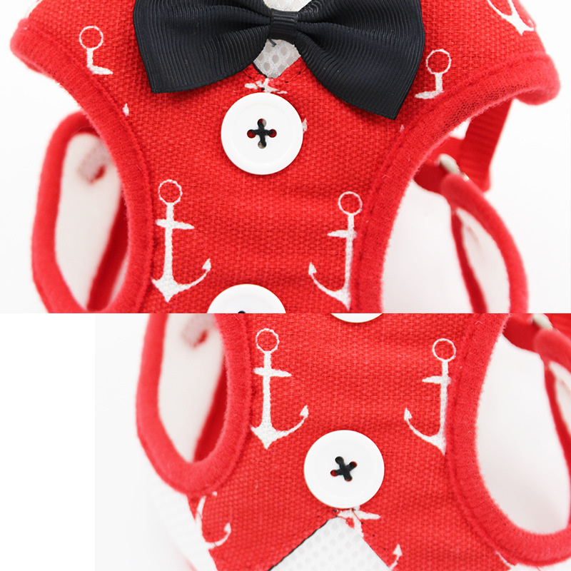 New Dog Hand Holding Rope Pet Bow Dress Chest and Back Leash Set Cat Dog Leash Dog Leash Supplies