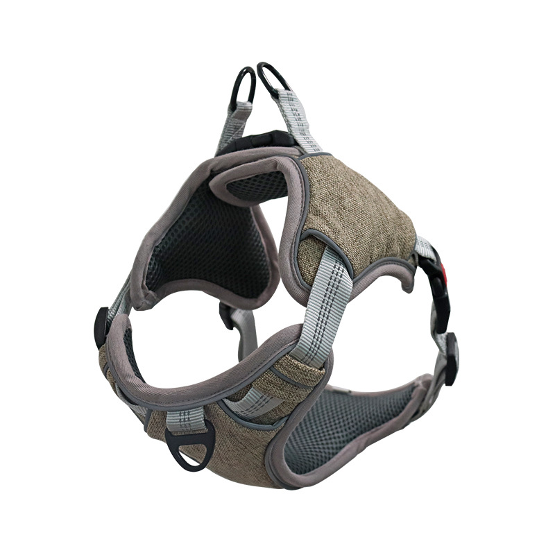 Amazon Hot Pet Outing Chest Back Adjustable Release Buckle Reflective Chest Back Medium Large Dog Comfortable Chest Strap