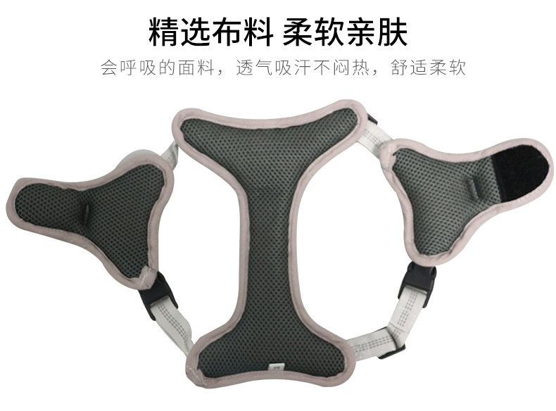 Amazon Hot Pet Outing Chest Back Adjustable Release Buckle Reflective Chest Back Medium Large Dog Comfortable Chest Strap