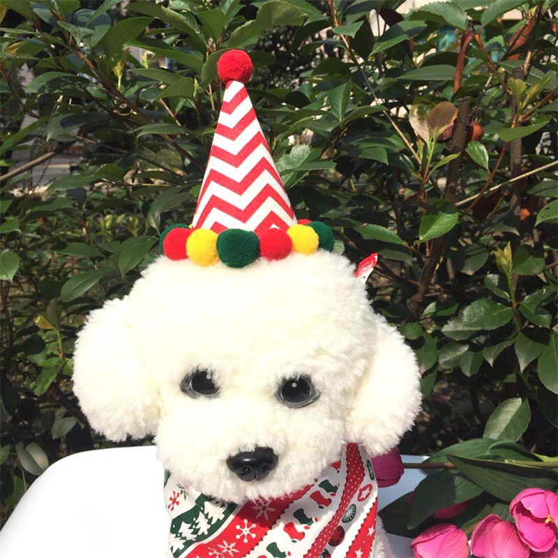 New Pet Christmas Product Dog Cat Christmas Bow Tie Christmas Decorative Hat