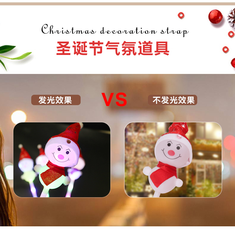 Christmas Snowman Glow Stick Stall Hot Sale Christmas Ball Shiny Props New Creative Christmas Luminous Toys Christmas Snowman Glow Stick Stall Hot Sale Christmas Ball Shiny Props New Creative Christmas Luminous Toys