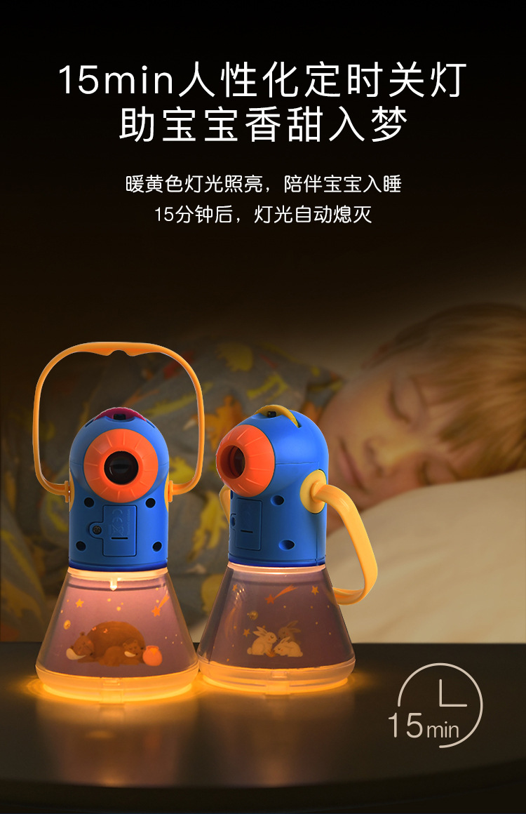 Mideer Milu Multi-Function Story Projector Children's Luminous Toys Early Education Projection Lamp Baby Night Light