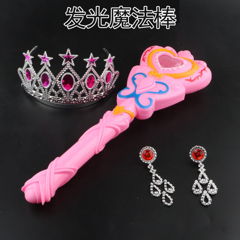 Children&#039;s Luminous Toys Flash Music Magic Wand Girl&#039;s Birthday Gift Hot Sale Stall Supply Wholesale