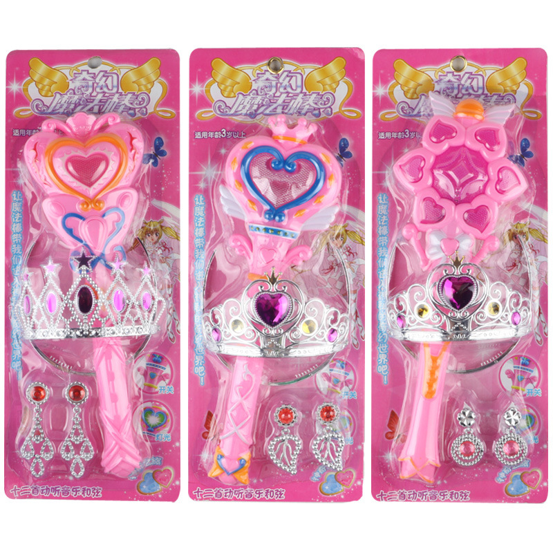 Children's Luminous Toys Flash Music Magic Wand Girl's Birthday Gift Hot Sale Stall Supply Wholesale Children's Luminous Toys Flash Music Magic Wand Girl's Birthday Gift Hot Sale Stall Supply Wholesale