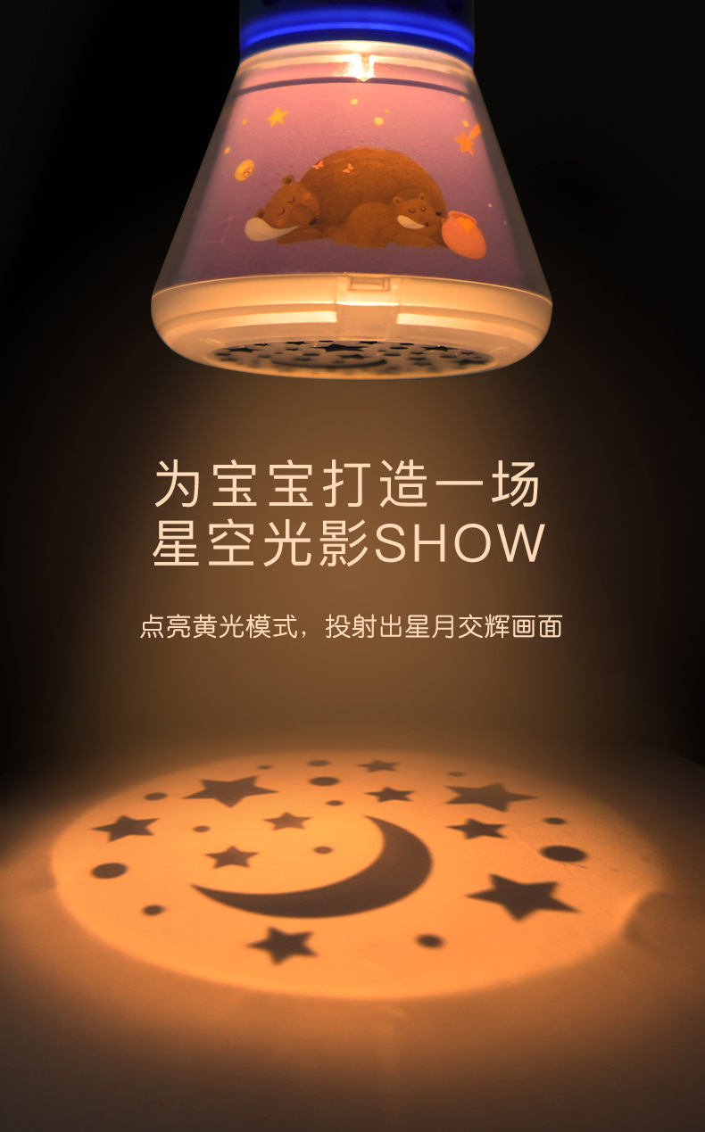 Mideer Milu Children's Multi-Functional Story Projector Three-in-One Starry Sky Night Light Small Night Lamp Luminous Toys