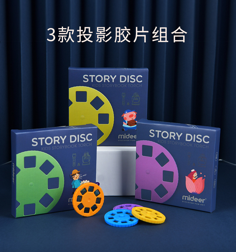 Mideer Milu Children's Multi-Functional Story Projector Three-in-One Starry Sky Night Light Small Night Lamp Luminous Toys