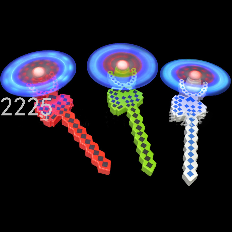 Cross-Border Hot Selling Supply 5 Lights Electric Rotating Windmill Glow Stick Children&#039;s Luminous Toys