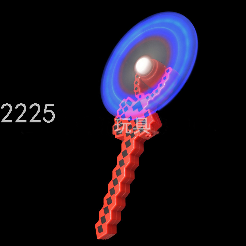 Cross-Border Hot Selling Supply 5 Lights Electric Rotating Windmill Glow Stick Children&#039;s Luminous Toys