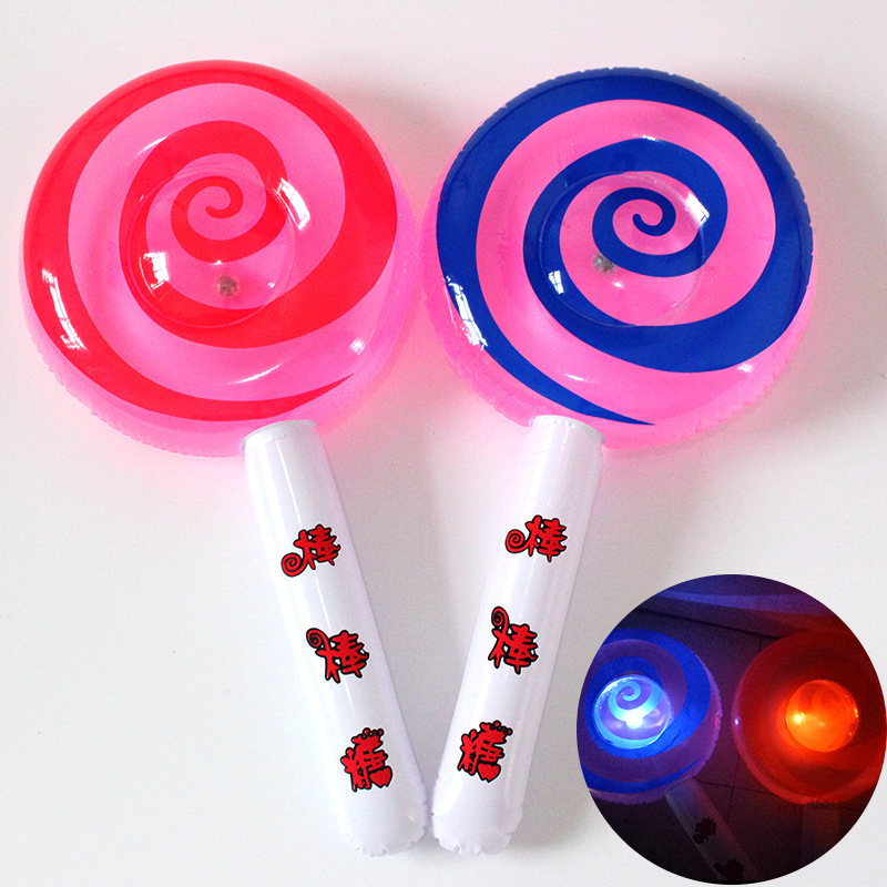 Children&#039;s Inflatable Toys Wholesale Inflatable Lollipop Toys Stall Toys Wholesale Inflatable Long Stick Luminous Toys