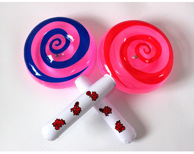 Children's Inflatable Toys Wholesale Inflatable Lollipop Toys Stall Toys Wholesale Inflatable Long Stick Luminous Toys
