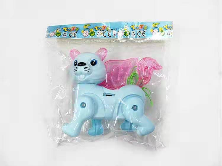 Electric rope squirrel luminous music children&#039;s toys night market hot hot style wholesale animal luminous toys