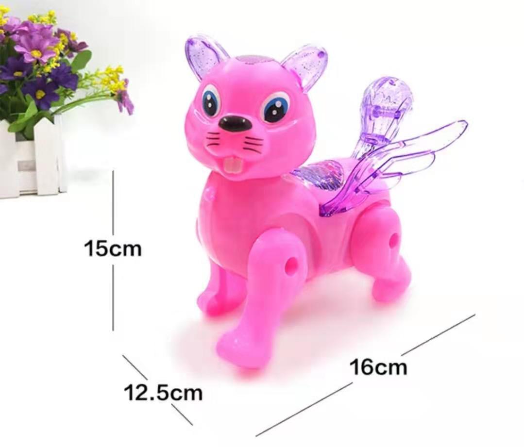Electric rope squirrel luminous music children's toys night market hot hot style wholesale animal luminous toys Electric rope squirrel luminous music children's toys night market hot hot style wholesale animal luminous toys