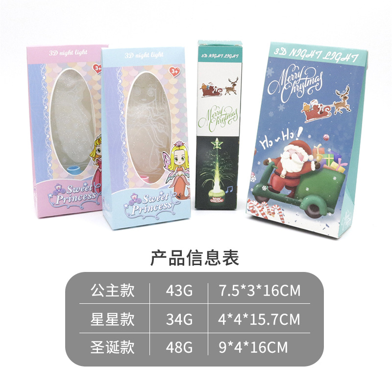 Christmas Tree Santa Claus Light Music Small Night Lamp Children&#039;s Luminous Toys Small Gift Night Market Stall Supply