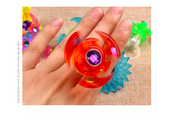 Children's Luminous Toys Gyro Ring Flash Spinning Gyro Finger Lights Stall Night Market Gift Toy Ring Children's Luminous Toys Gyro Ring Flash Spinning Gyro Finger Lights Stall Night Market Gift Toy Ring