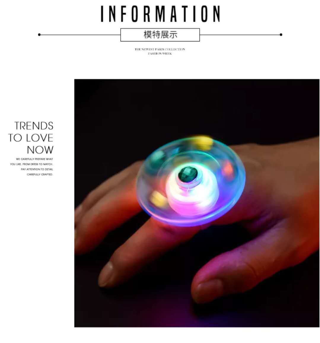 Children's Luminous Toys Gyro Ring Flash Rotating Gyro Bracelet Floor Push Stall Night Market Small Toy Gift Children's Luminous Toys Gyro Ring Flash Rotating Gyro Bracelet Floor Push Stall Night Market Small Toy Gift