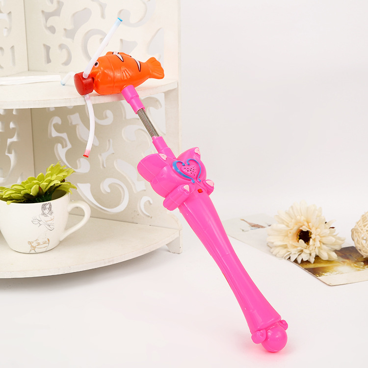 Stall Toy Luminous Fairy Magic Wand Electric Flash Music Fish Windmill Children&#039;s Luminous Toys Gift