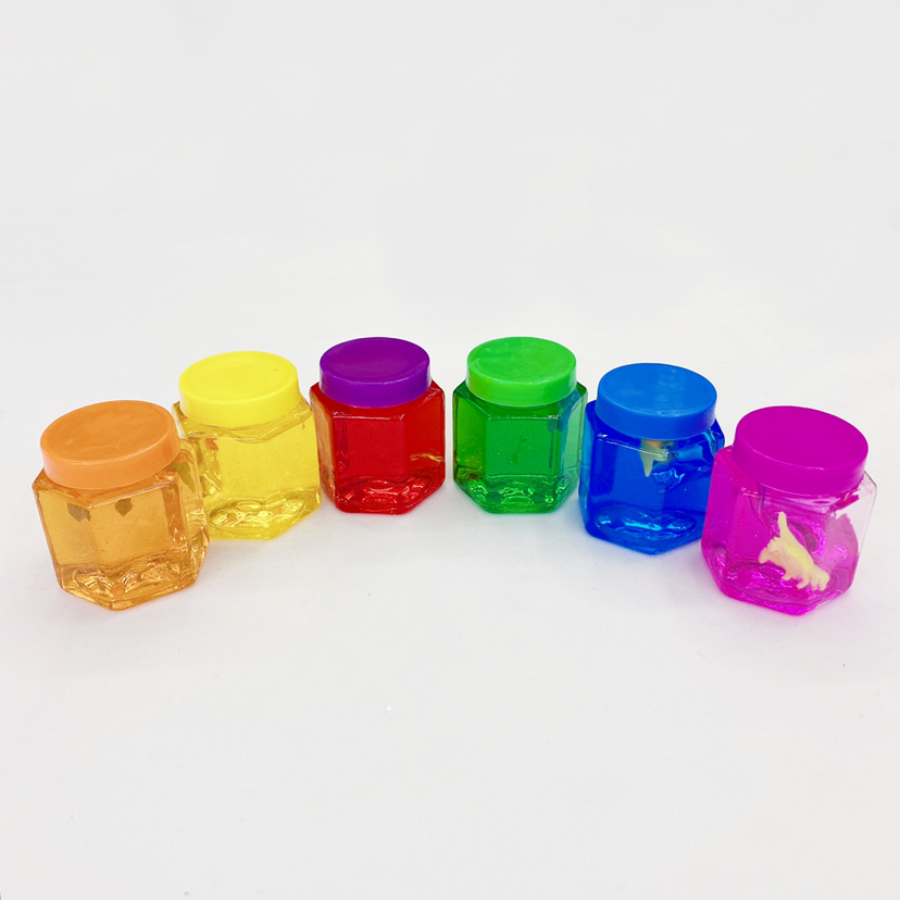 Internet Hot Hexagonal Bottle Crystal Mud Colored Clay DIY Jelly Mud Plasticine Transparent Crystal Mud Light Brickearth