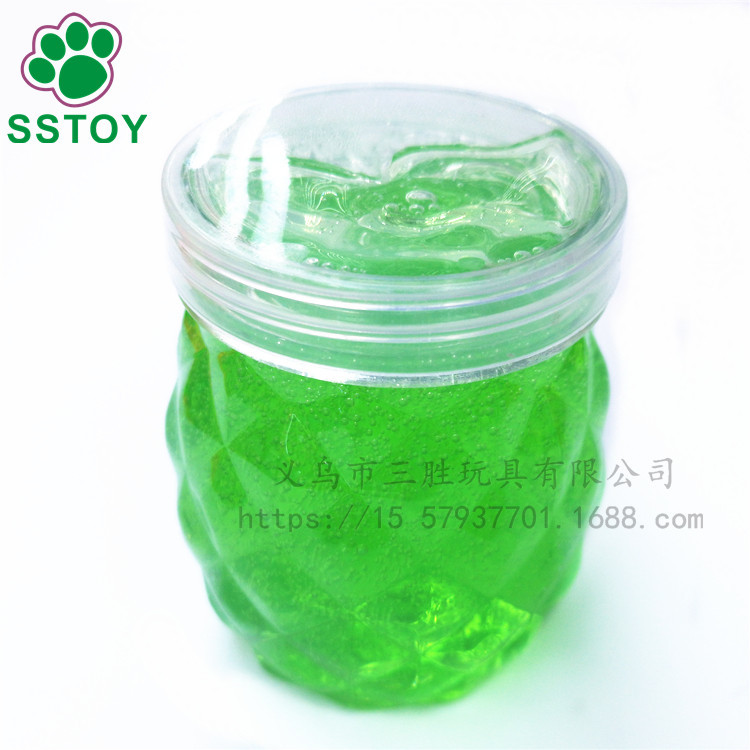 Children&#039;s non-toxic crystal color mud fruit crystal clay plasticine creative hand diy6 color large pineapple can