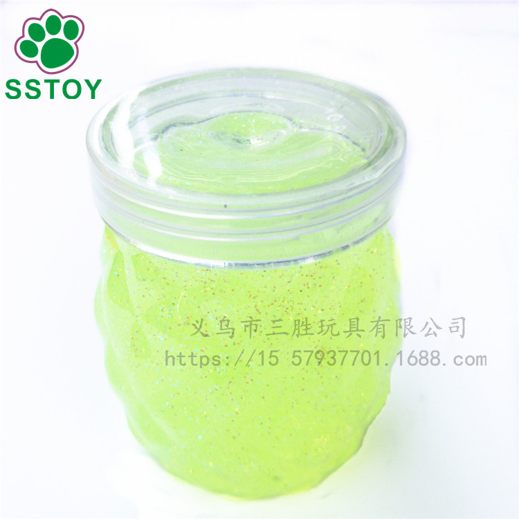 Children's non-toxic crystal color mud fruit crystal clay plasticine creative hand diy6 color large pineapple can Children's non-toxic crystal color mud fruit crystal clay plasticine creative hand diy6 color large pineapple can