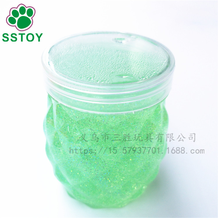 Children's non-toxic crystal color mud fruit crystal clay plasticine creative hand diy6 color large pineapple can Children's non-toxic crystal color mud fruit crystal clay plasticine creative hand diy6 color large pineapple can
