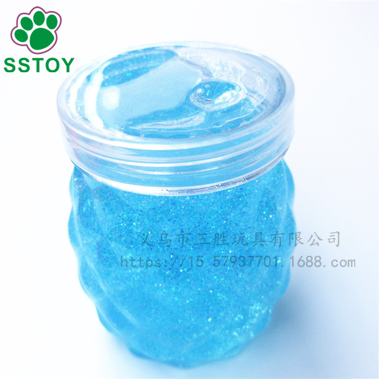 Children's non-toxic crystal color mud fruit crystal clay plasticine creative hand diy6 color large pineapple can Children's non-toxic crystal color mud fruit crystal clay plasticine creative hand diy6 color large pineapple can