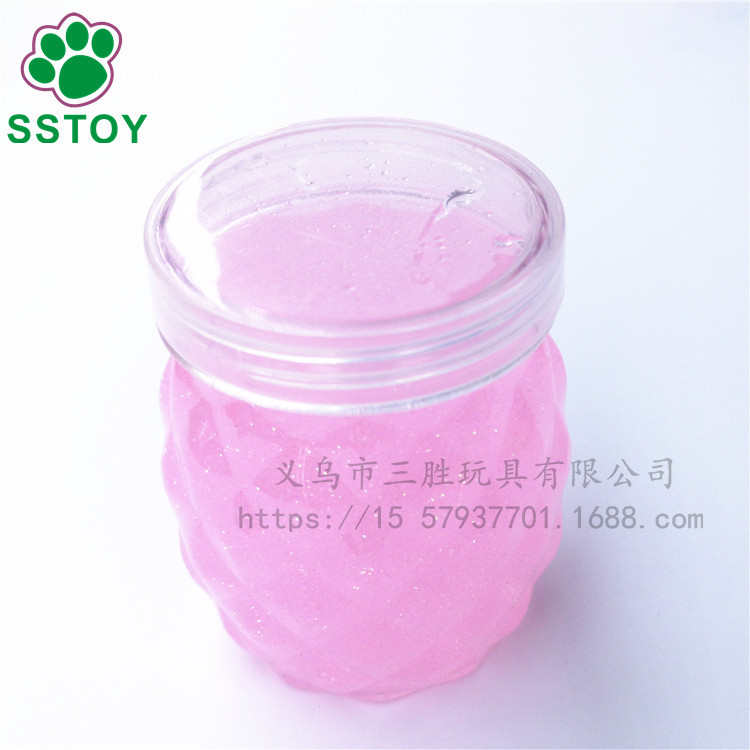 Children's non-toxic crystal color mud fruit crystal clay plasticine creative hand diy6 color large pineapple can Children's non-toxic crystal color mud fruit crystal clay plasticine creative hand diy6 color large pineapple can