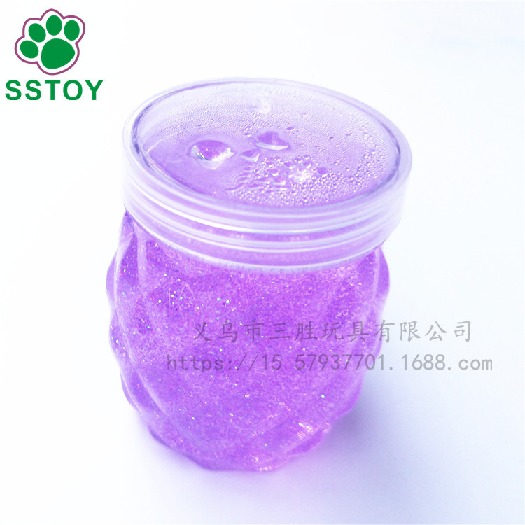 Children's non-toxic crystal color mud fruit crystal clay plasticine creative hand diy6 color large pineapple can Children's non-toxic crystal color mud fruit crystal clay plasticine creative hand diy6 color large pineapple can
