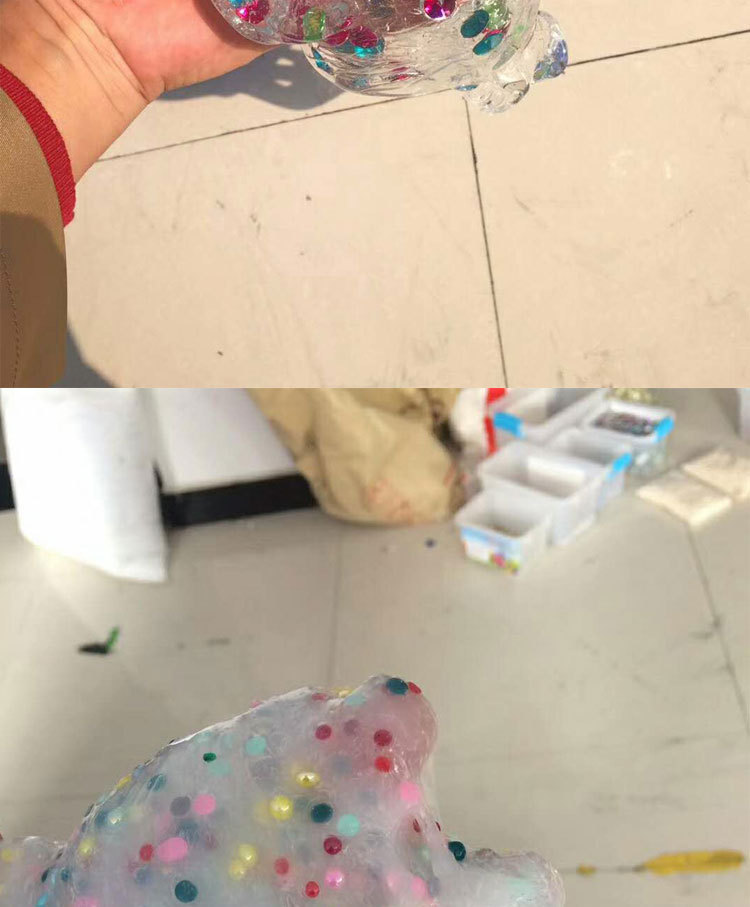 Plasticine Sand Skin Glue Decompression Mud Foreign Trade Cross-Border Toy Stamp Exfoliating Vent Mud Ramen Mud Fried Flower Mud Mesh Mud
