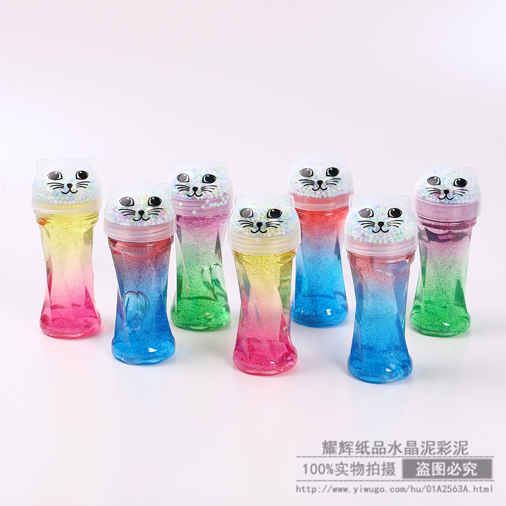 Colorful Crystal Mud Plasticene Jelly Mud Cute Crystal Colored Clay Children Non-Toxic Transparent DIY Clay Plasticine