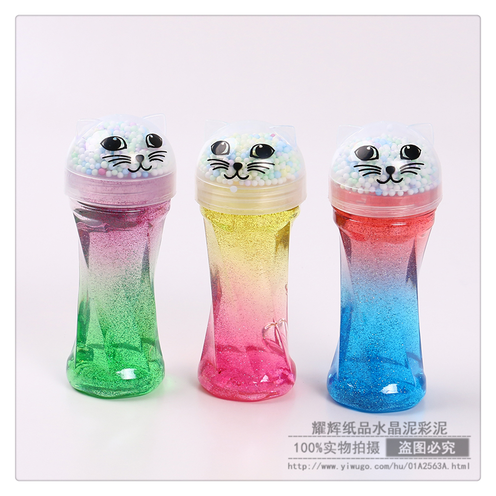 Colorful Crystal Mud Plasticene Jelly Mud Cute Crystal Colored Clay Children Non-Toxic Transparent DIY Clay Plasticine