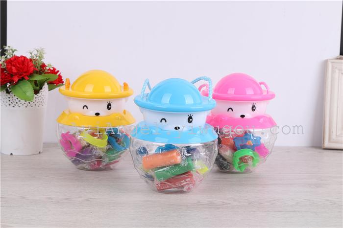 Happy dog DIY creative 3D color clay plasticine